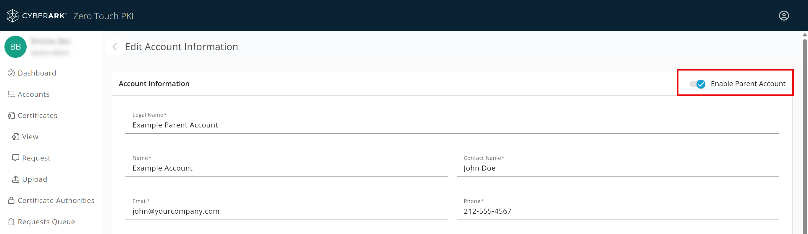 Adding an organization