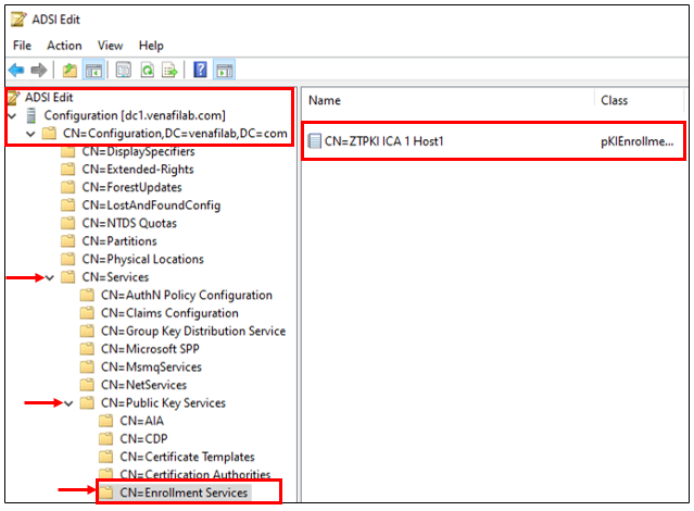 Verify the CA object